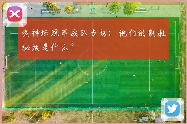 武神坛冠军战队专访:他们的制胜秘诀是什么?