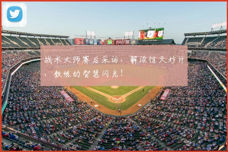 战术大师赛后采访，解读惊天妙计，教练的智慧闪光！